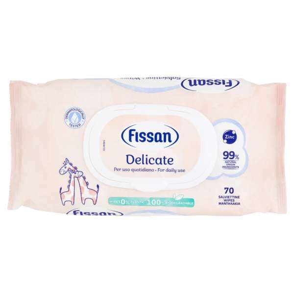 FISSAN Fissan Baby Salviettine Delicate per Bambini - 70pz - MegaPrezzo