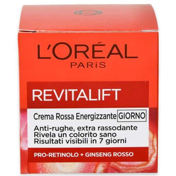 LOREAL PARIS Loreal Paris Crema Rossa Energizzante Giorno - 50ml - MegaPrezzo
