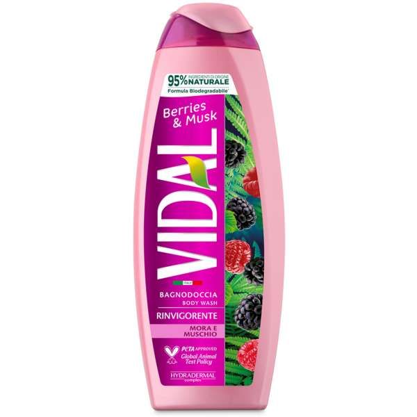 VIDAL Vidal Bagnodoccia Rinvigorente con Mora e Muschio - 500ml - MegaPrezzo