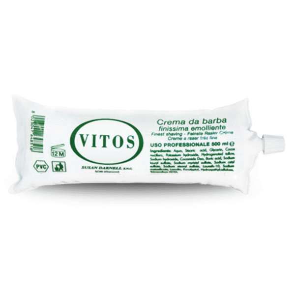 Vitos Crema Rasatura Barba in Vescica 500ml - Menta