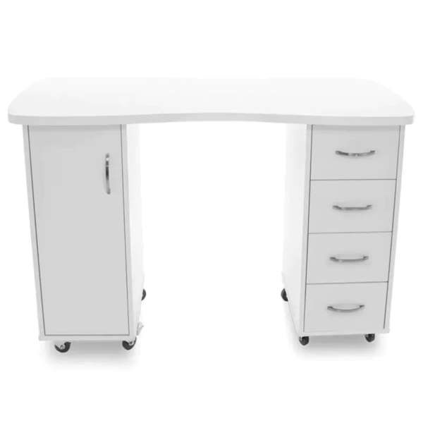 Tavolino Manicure 2027 con Cassettiera - Bianco