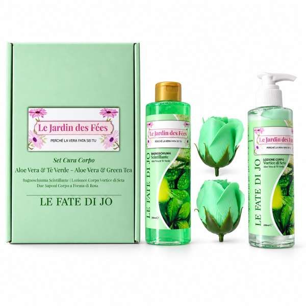 LE FATE DI JO Le Fate di Jo Cofanetto Le Jardin des Fees Aloe Vera e Te Verde - 4pz - MegaPrezzo