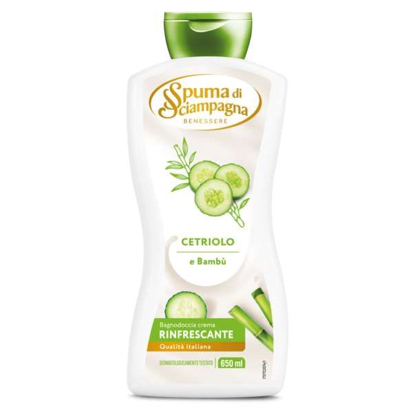 SPUMA DI SCIAMPAGNA Spuma di Sciampagna Bagnodoccia Crema 650ml - Cetriolo e Bambù - MegaPrezzo
