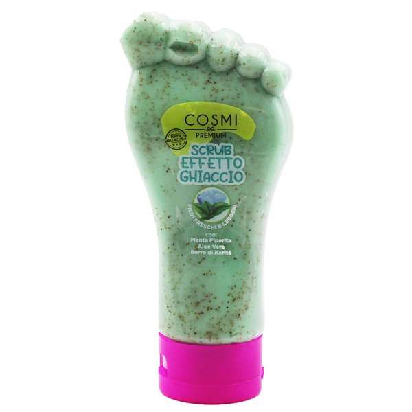 Cosmi Scrub Piedi Effetto Ghiaccio Rinfrescante 180ml - Menta Piperita
