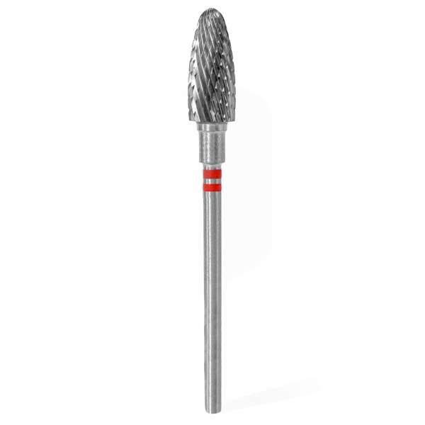 STALEKS PRO Staleks Pro Punta Fresa Carbide Conica Mancini 6mm Rosso - 14mm - MegaPrezzo