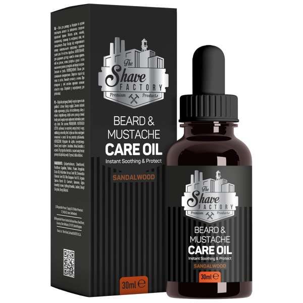 THE SHAVE FACTORY The Shave Factory Care Oil per Barba e Baffi 30ml - Sandalwood - MegaPrezzo