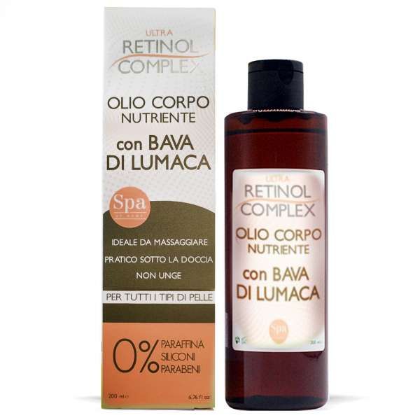 RETINOL COMPLEX Ultra Retinol Complex Olio Corpo Nutriente Bava di Lumaca - 200ml - MegaPrezzo