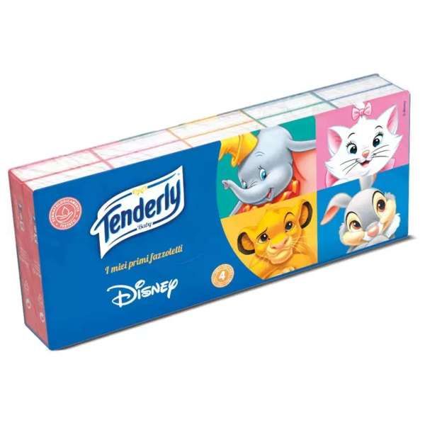 Tenderly Fazzoletti Disney Varie 4 Veli - 10pz