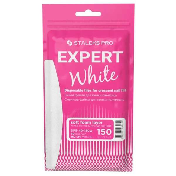 STALEKS PRO Staleks Pro Lime Ricambio Expert 40 Bianco Mezzaluna 30pz - Soft 150 - MegaPrezzo