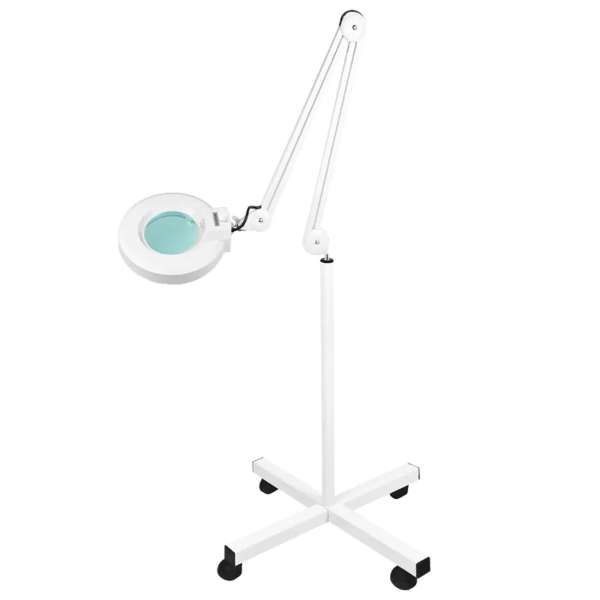 Lampada LED Lupa S4 Lente con Stativo 5 Diottrie Regolabile - Bianco