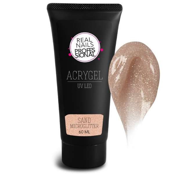 REAL NAILS PROFESSIONAL Real Nails Professional AcryGel Costruttore 60ml - Sand Microglitter - MegaPrezzo