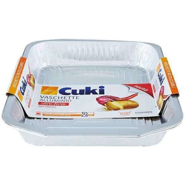 Cuki Vaschette Alluminio 8 Porzioni - 2pz