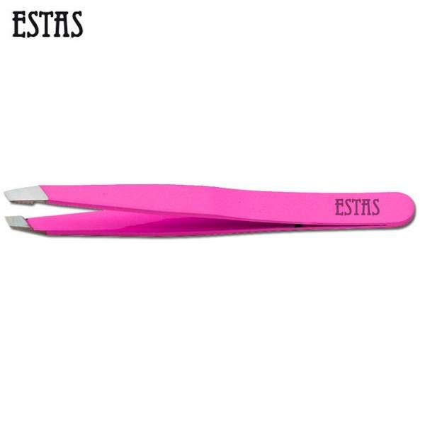Estas Pinzetta Inox Obliqua - Fluo Fucsia