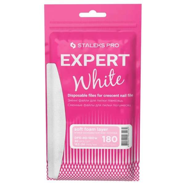 STALEKS PRO Staleks Pro Lime Ricambio Expert 40 Bianco Mezzaluna 30pz - Soft 180 - MegaPrezzo