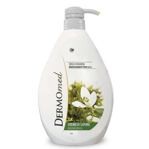 Dermomed Crema di Sapone Muschio Bianco - 1000ml