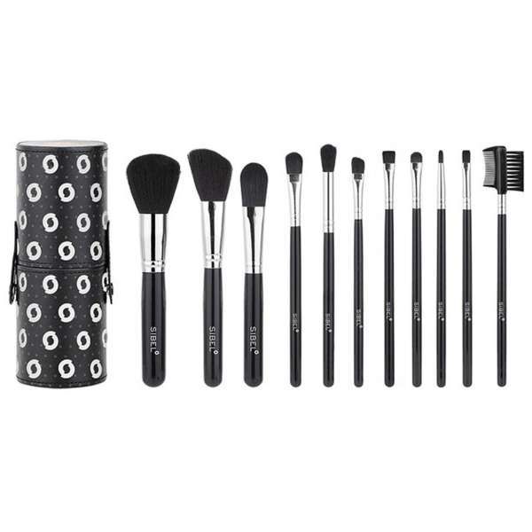 SIBEL Sibel Kit 11 Pennelli Trucco e Make-Up - Black Swan - MegaPrezzo
