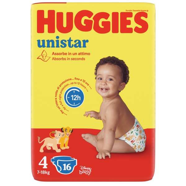 Huggies Unistar Maxi Pannolini 7/18 kg - 4