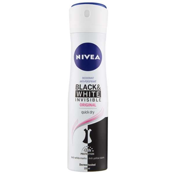 Nivea Deodorante Spray Black e White Invisible Original - 150ml