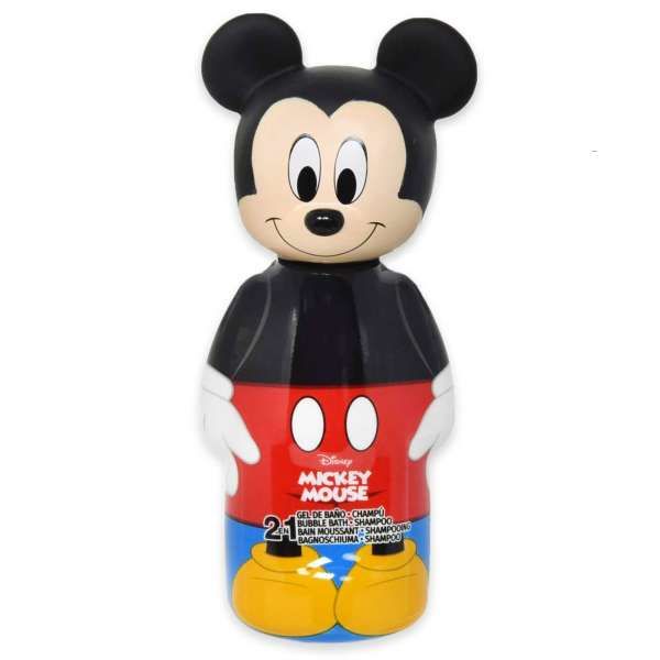 KIDSOAP Mickey Mouse Shower Gel 2in1 con Ventosa per Bambini - 300ml - MegaPrezzo