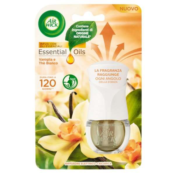 Air Wick Diffusore Elettrico e Ricarica - Vaniglia e Te Bianco