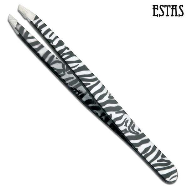 Estas Pinzetta Inox Obliqua - Zebra