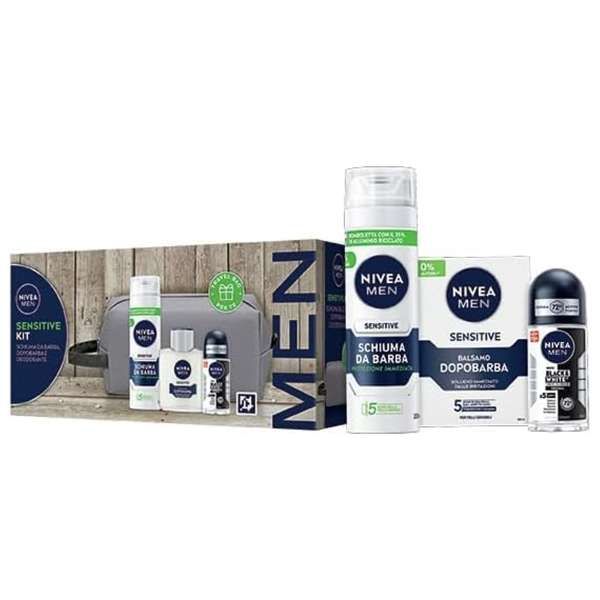 NIVEA Nivea Men Sensitive Cofanetto Deodorante Schiuma e Dopobarba - MegaPrezzo