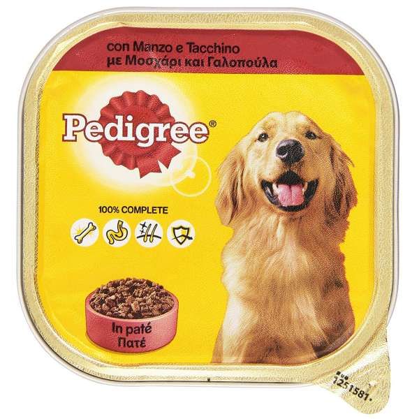 Pedigree Patè 300gr - Manzo e Tacchino