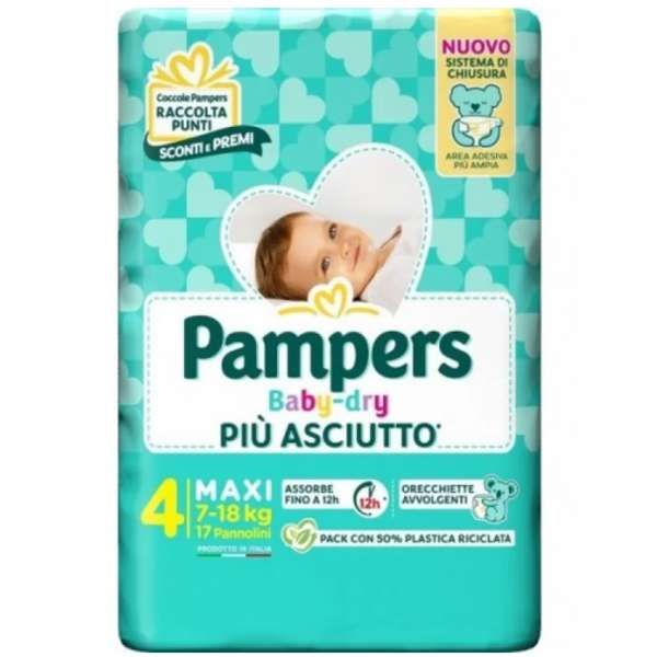 Pampers Baby Dry Pannolini Maxi - 17pz