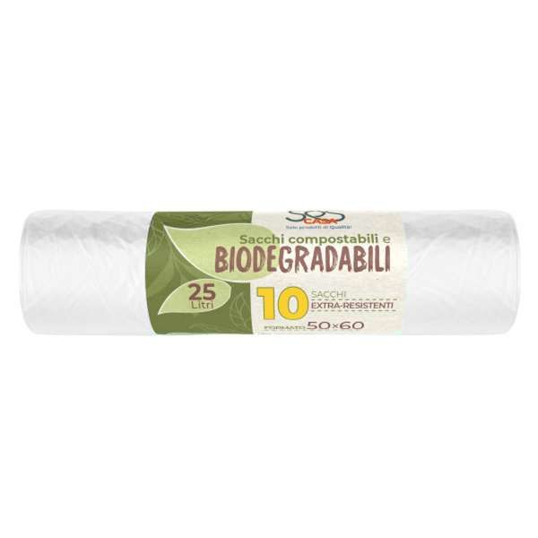 Sacchi Compostabili Biodegradabili 50x60cm - 10pz
