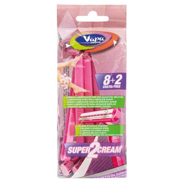 Vapa Rasoio Donna Super 2 Cream - 10pz