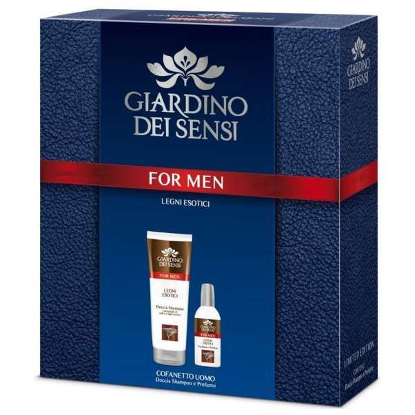 GIARDINO DEI SENSI Giardino Dei Sensi Cofanetto con Profumo e Doccia Shampoo - Legni Esotici - MegaPrezzo
