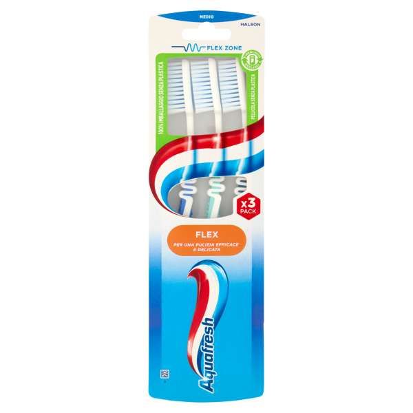 Aquafresh Spazzolino Flex Medio - 3pz