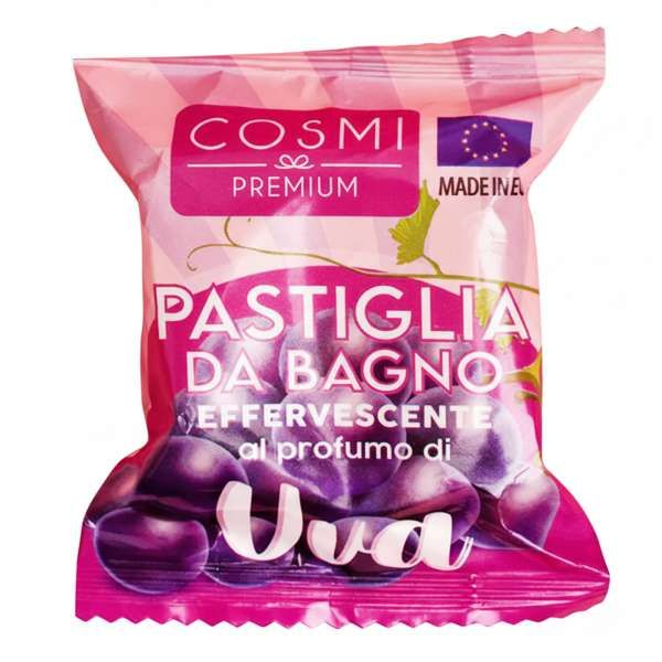 COSMI ITALIA Cosmi Pastiglia da Bagno Effervescente - Uva - MegaPrezzo