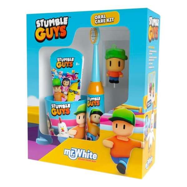 MR WHITE Stumble Guys Cofanetto Igiene Dentale per Bambini - MegaPrezzo