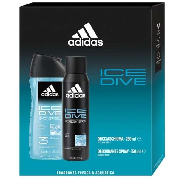 ADIDAS Adidas Ice Dive Cofanetto con ShowerGel e Deodorante - MegaPrezzo