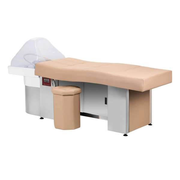 Gabbiano Lettino con Lavaggio Head Spa 017B per Parucchiere - Beige