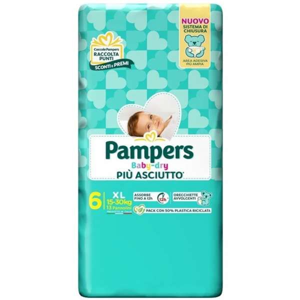 Pampers Baby Dry Pannolini XL- 13pz