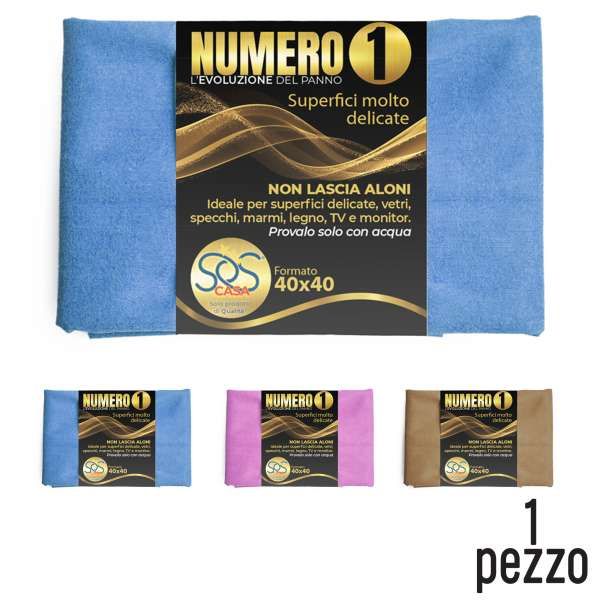 Panno in Microfibra NumeroUno Colori Misti - 40x40cm