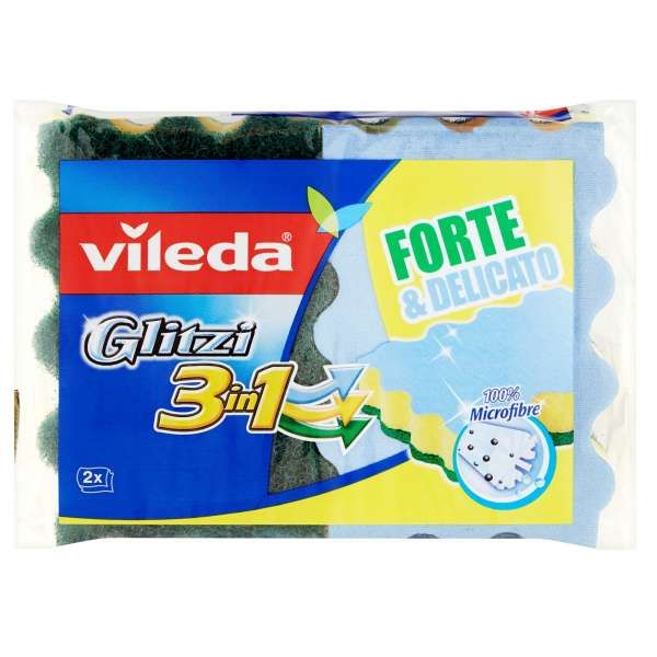 Vileda Spugna Glitzi 3in1 - 2pz