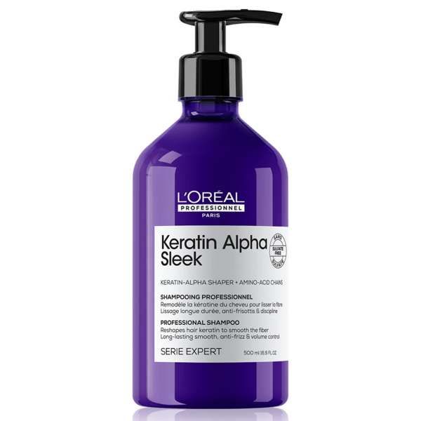 LOREAL PROFESSIONNEL Loreal Keratin Alpha Sleek Shampoo - 500ml - MegaPrezzo