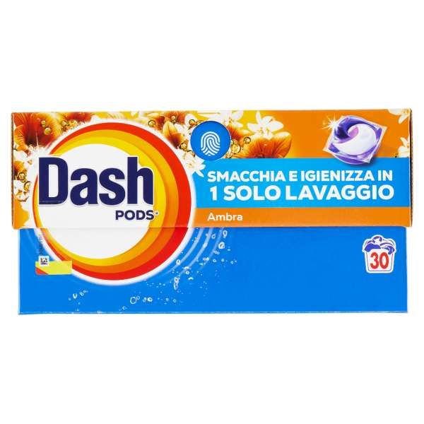 Dash Pods Detersivo Lavatrice 30pz - Ambra