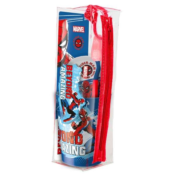 MR WHITE Spiderman Cofanetto Borsello Igiene Dentale per Bambini - MegaPrezzo