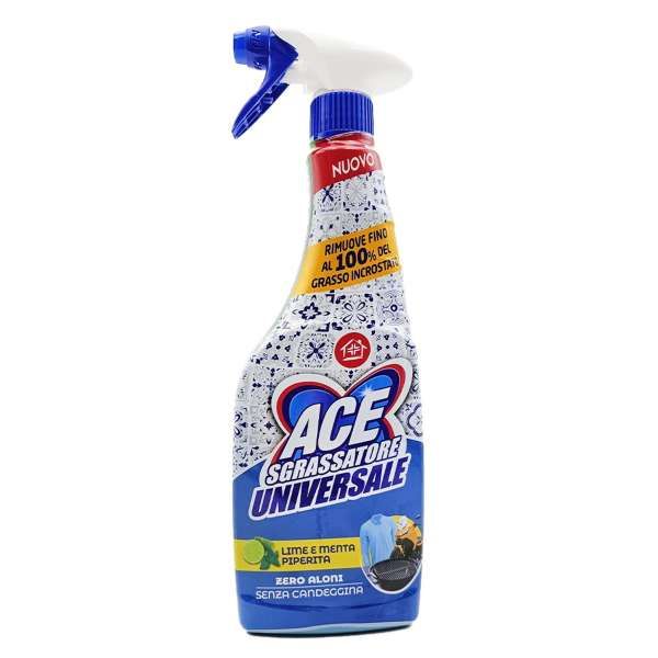 ACE Ace Sgrassatore Universale Senza Candeggina 600ml - Lime e Menta - MegaPrezzo