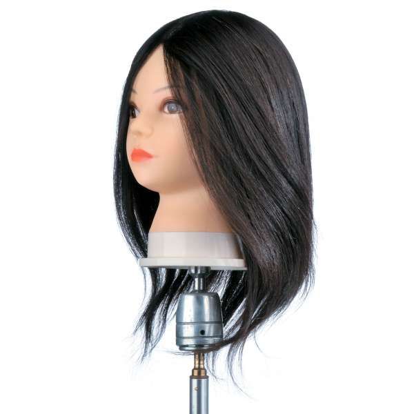 Testina Studio 30cm Capelli Naturali Colore 4