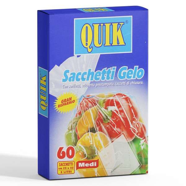 Quik Sacchetti Gelo Gran Risparmio 60pz - Medi