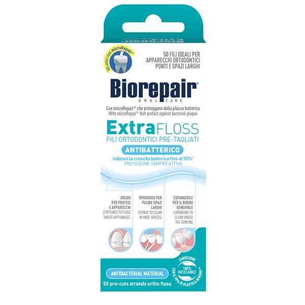 Biorepair Extra Floss Filo Interdentale Pretagliato - 50pz