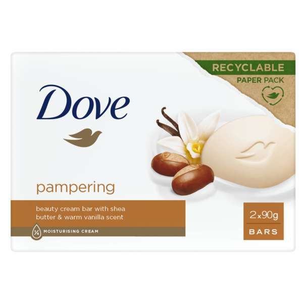 DOVE Dove Sapone Duro Karite e Vaniglia - 2x90gr - MegaPrezzo