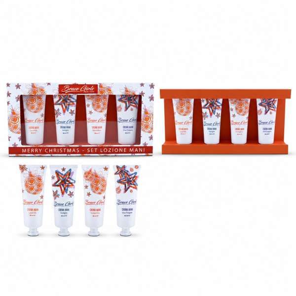 BRAVE GIRLS Brave Girls Cofanetto Finestrato Merry Christmas con 4 Creme Mani - MegaPrezzo