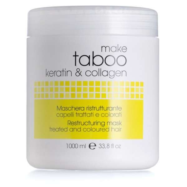 Taboo Keratin Maschera Ristrutturante Capelli Trattati - 1000ml
