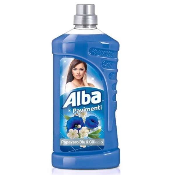 ALBA Alba Detersivo Pavimenti 1000ml - Papavero Blu e Ciliegio - MegaPrezzo